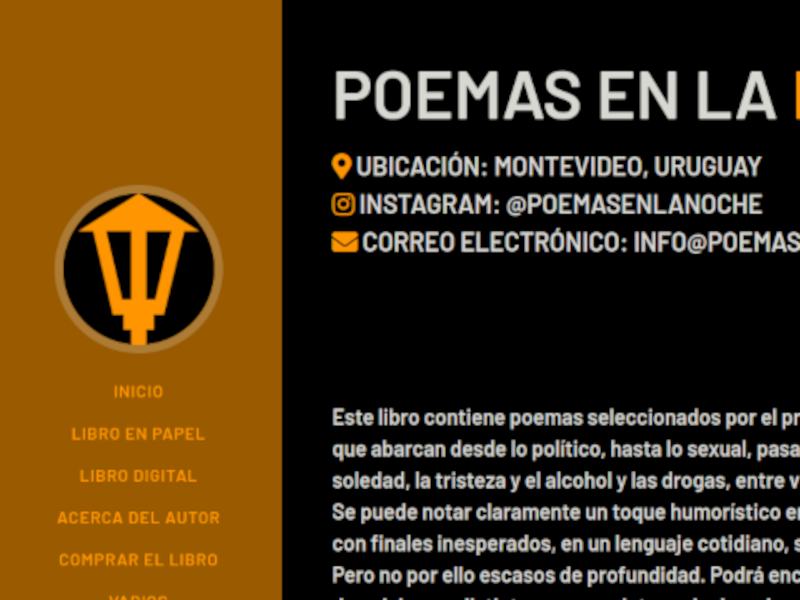 Poemas En La Noche Website